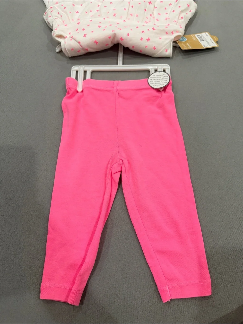 Carter’s Baby Girl 2-Piece Butterfly Tunic Dress & Pink Leggings Set